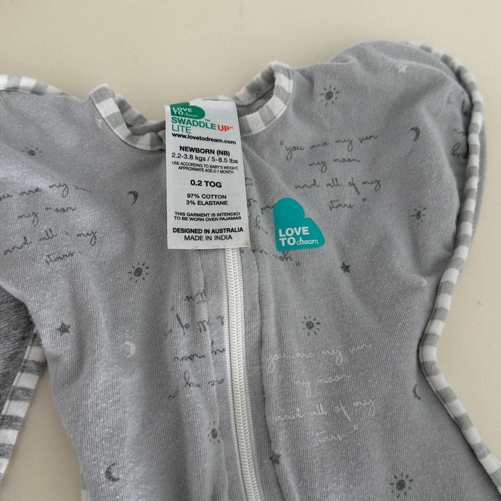 3 love to dream swaddle newborn 0.2 tog +  newborn moderate weather and 1 tog - Picture 2 of 6